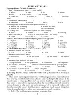 ĐỀ THI ANH VĂN LẦN 2 potx