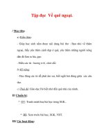 Giáo án Tiếng Việt lớp 3 : Tên bài dạy : Tập đọc Về quê ngoại. potx