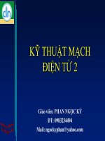 KỸ THUẬT MẠCH ĐIỆN TỬ 2 docx