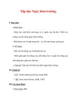 Giáo án Tiếng Việt lớp 3 : Tên bài dạy : Tập đọc Ngày khai trường. docx