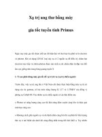 Xạ trị ung thư bằng máy gia tốc tuyến tính Primus pot