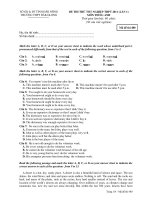 ĐỀ THI THỬ TỐT NGHIỆP THPT 2011 (LẦN 1) MÔN TIẾNG ANH - Mã đề thi 480 ppsx