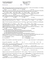 Kiểm tra một tiết HKI Môn: Vật Lý ppt