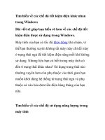 Tìm hiểu về các chế độ tiết kiệm điện khác nhau trong Windows potx