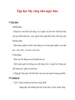 Giáo án Tiếng Việt lớp 3 : Tên bài dạy : Tập đọc Mẹ vắng nhà ngày bão. doc