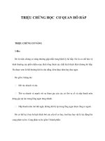 TRIỆU CHỨNG HỌC CƠ QUAN HÔ HẤP doc