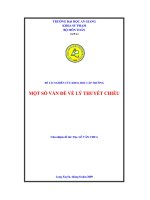 Một số vấn đề về lý thuyết chiều