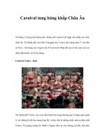 Carnival tưng bừng khắp Châu Âu potx