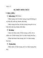 Giáo án hóa học 8_Tiết: 17 pptx