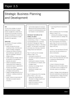 acca test book Strategic Business Planning and Development pot