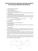 Giáo trình phân tích nguyên lý ứng dụng các thiết bị lọc bụi trong kỹ thuật điều hòa không khí p1 pptx