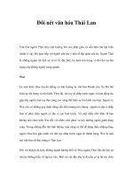 Đôi nét văn hóa Thái Lan ppt