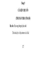 Kết cấu nội thất công trình - Phần 4 Kết cấu bê tông cốt thép - Chương 9 docx