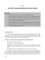 Các rối loạn vận động của thực quản pot