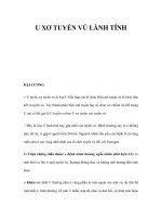 U XƠ TUYẾN VÚ LÀNH TÍNH pptx