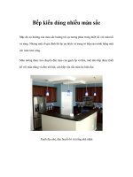 Bếp kiểu dáng nhiều màu sắc doc