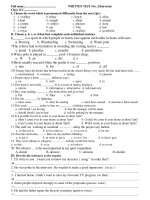 WRITTEN TEST (No. 2/2nd term) pot
