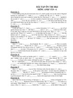 BÀI TẬP ÔN THI HKI MÔN: ANH VĂN –1 doc