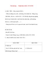 Giáo án lớp 4 môn Lịch Sử: Tên bài dạy :Thành thị ở thế kỉ XVI-XVII pptx