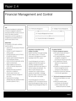 acca test book Financial Management and Control pptx