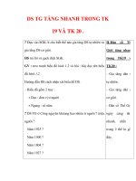 Giáo án ĐỊa lý lớp 7 : Tên bài dạy : DS TG TĂNG NHANH TRONG TK 19 VÀ TK 20 . pptx