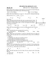 ĐỀ KIỂM TRA ĐỊNH KỲ LẦN I - Mã đề: 101 ppsx