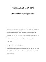 VIÊM DẠ DÀY MẠN TÍNH (Choronic atrophic gastritis) pptx