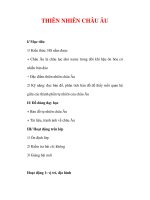 Giáo án Địa lý lớp 7 : Tên bài dạy : THIÊN NHIÊN CHÂU ÂU ppt