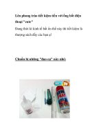 Lên phong trào tiết kiệm tiền với ống bốt điện thoại 