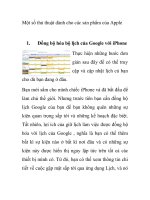 Một số thủ thuật dành cho các sản phẩm của Apple pps