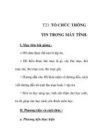 Giáo án tin học 6_ tiết 23 potx