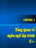 Ngôn ngữ lập trình C - Chương 1 docx