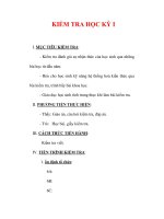 Giáo án Giáo dục công dân lớp 6 : Tên bài dạy : KIỂM TRA HỌC KỲ I pot