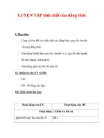 Giáo án môn Toán lớp 6 : Tên bài dạy : LUYỆN TẬP tính chất của đẳng thức pptx