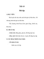 Giáo án tin học 7_ tiết 15 pps