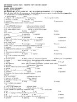 ĐỀ THI THỬ ĐẠI HỌC ĐỢT 1 - TRƯỜNG THPT CHUYÊN pot