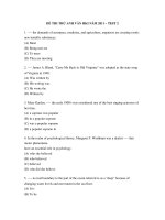 ĐỀ THI THỬ ANH VĂN HKI NĂM 2011 – TEST 2 ppt