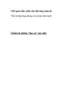 Chế quai chắc chắn cho đôi tông mùa hè docx