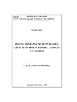 Phương thức sóng phi thuyến bị nhiễu xấp xỉ tuyến tính và dáng điệu tiệm cận của nghiệm