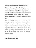 Sử dụng laptop thế nào để không bị chai pin? ppsx