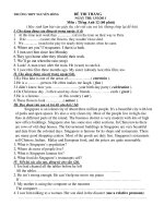 ĐỀ THI THÁNG NGÀY THI: 13/3/2011 Môn : Tiếng Anh 12 (60 phút) ppsx