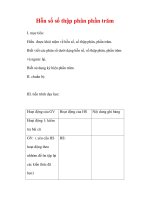 Giáo án môn Toán lớp 6 : Tên bài dạy : Hỗn số số thập phân phần trăm pps