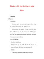 Giáo án Tiếng Việt lớp 3 : Tên bài dạy : Tập đọc – Kể chuyện Ông tổ nghề thêu. pptx