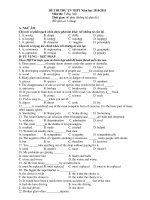 ĐỀ THI THỬ TN THPT Năm học 2010-2011 Môn thi: Tiếng Anh docx