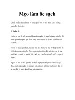 Mẹo làm ốc sạch ppt