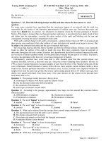 KỲ THI THỬ ĐẠI HỌC LẦN 1 Năm học 2010 - 2011 Môn: Tiếng Anh - Mã đề thi 273 pdf