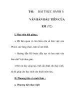 Giáo án tin học 6_ tiết 41 doc
