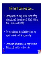 Bài giảng điều trị HIV - Chăm sóc giảm nhẹ cho bệnh nhân HIV/AIDS part 4 docx