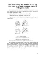 Giáo trình hướng dẫn tìm hiểu về các loại đập nước và kỹ thuật trong xây dựng hệ thống chắn nước phần 1 ppt