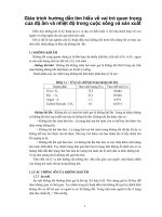 Giáo trình hướng dẫn tìm hiểu về vai trò quan trọng của độ ẩm và nhiệt độ trong cuộc sống và sản xuất phần 1 doc